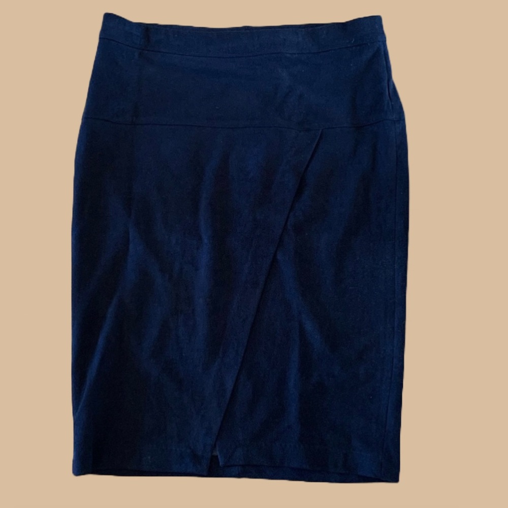 Faux suede skirt